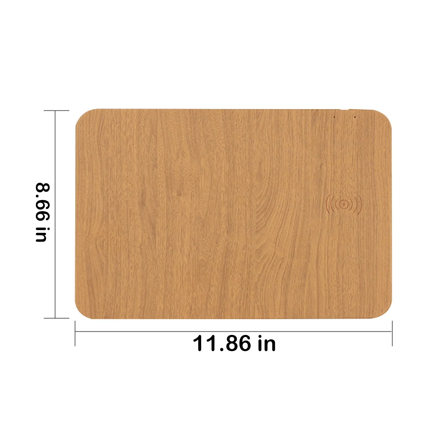 Slim Wooden Wireless Charging Pad 3