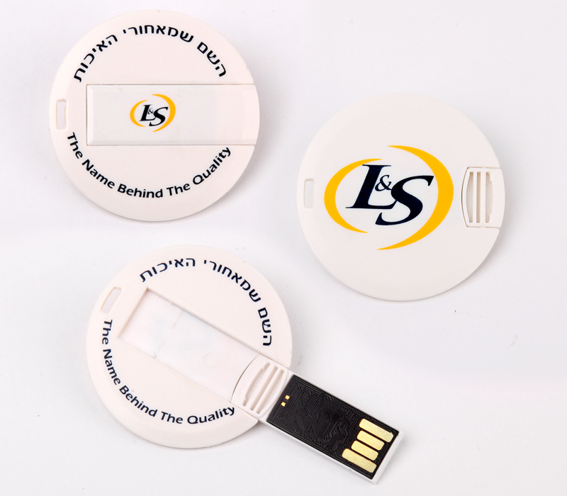 Round Card USB Flash Drive 5