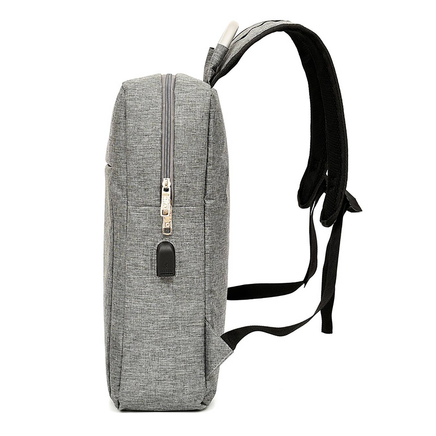 Mens Business Laptop Backpack w/ USB Charging Port 8