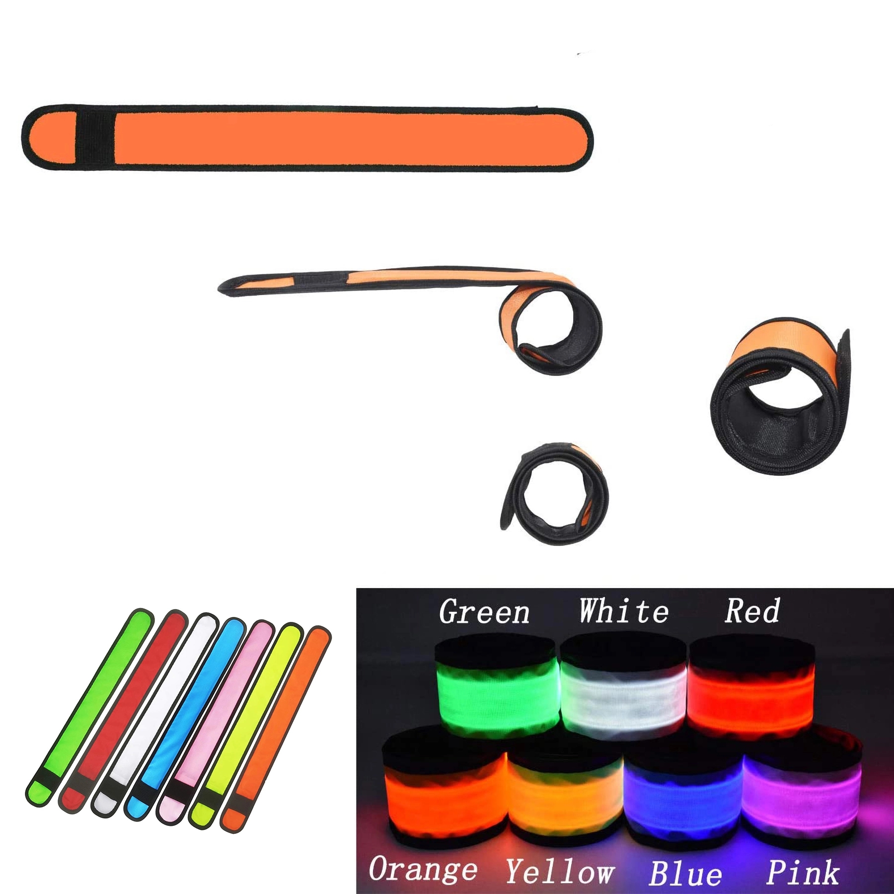 LED Sports Slap Wrist Strap Bands 6