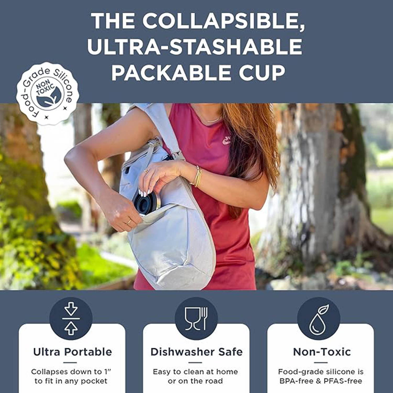 16oz Multi-functional Portable Foldable Water Cup 7