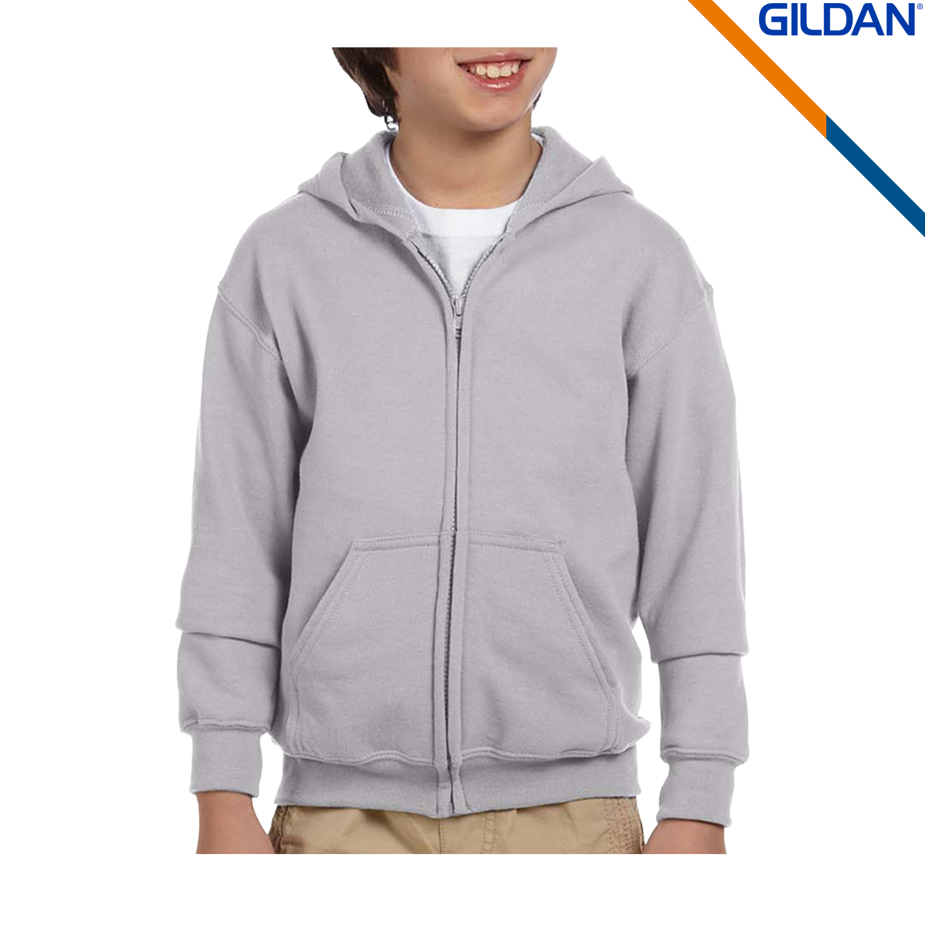 Gildan® Heavy Blend Youth Full Zipper Sweatshirts, custom hoodie or sweatshirt with logo imprint 7