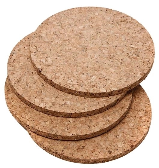 4"Dia Coffee Cork Coaster 4