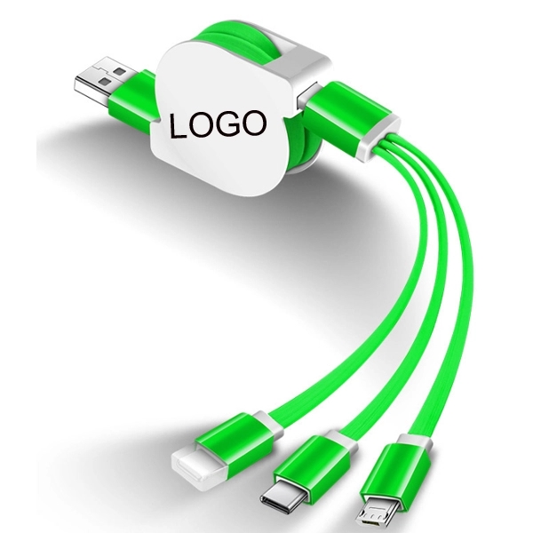 Retractable 3-in-1 Charging Cable 4