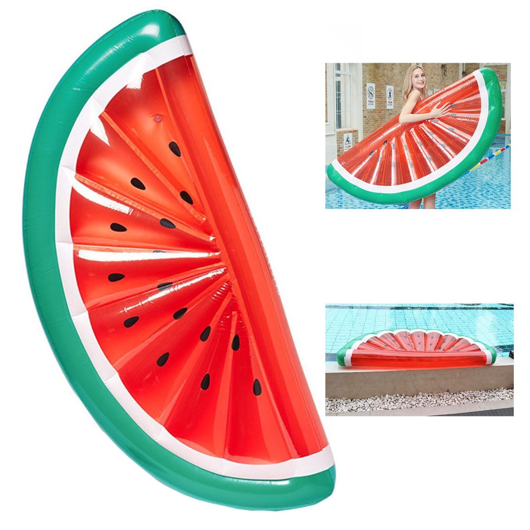 Watermelon-Style Swimming Pool Folding Floating Bed 1