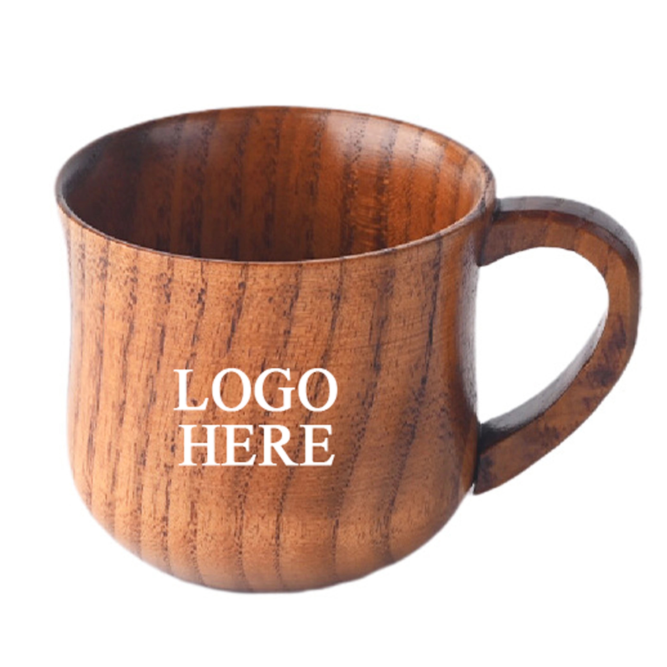5 oz Jujube-Wood Coffee Mug Desk Cup With Handle, custom stadium cup with logo imprint 2
