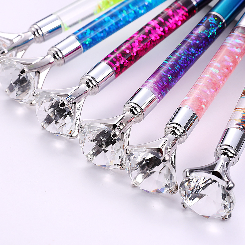 Dynamic Liquid Ball Pen with Crystal Diamond 8