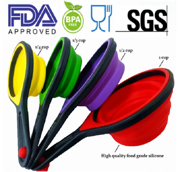Silicone Collapsible Measuring Cups 4