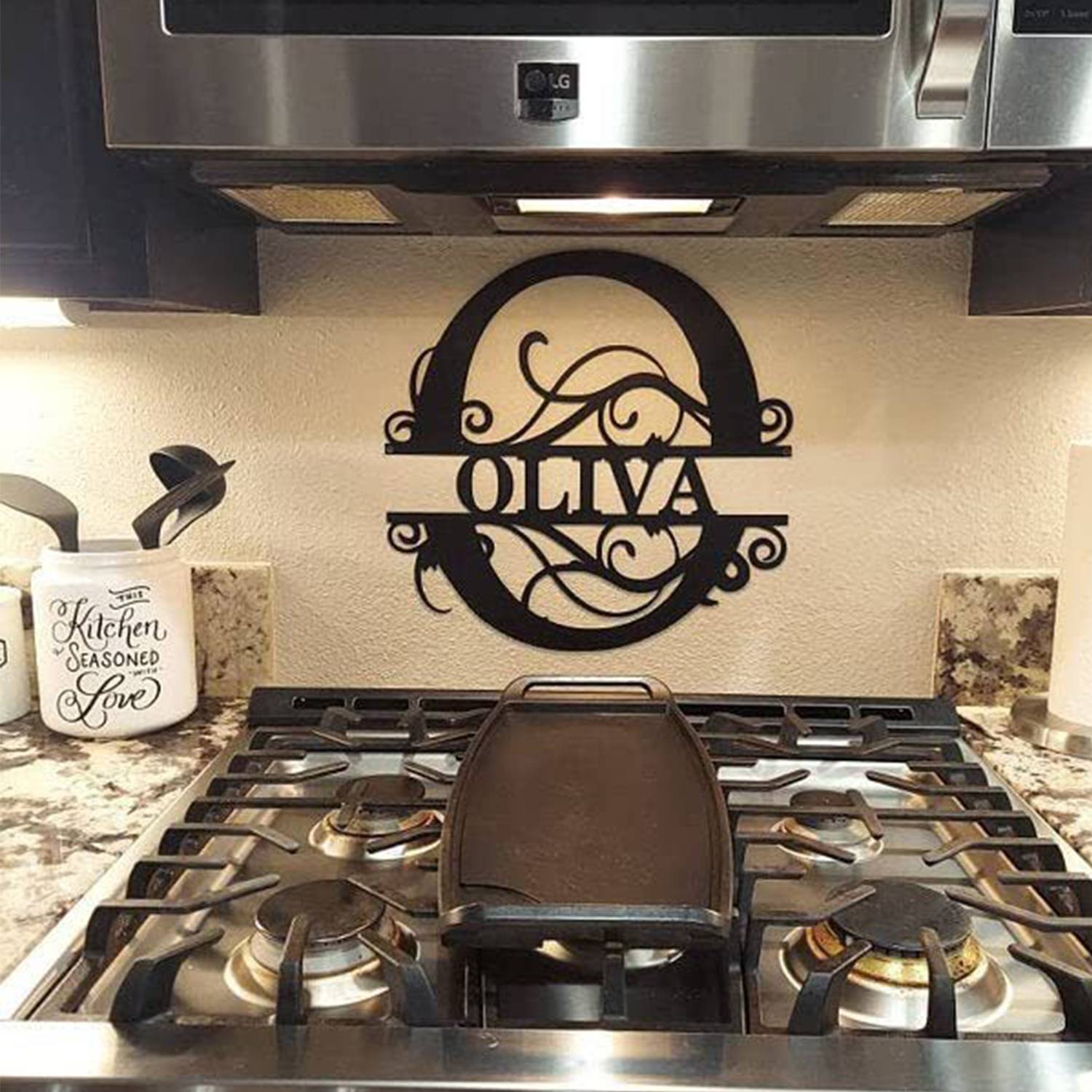 12inch Custom Metal Name Sign 6