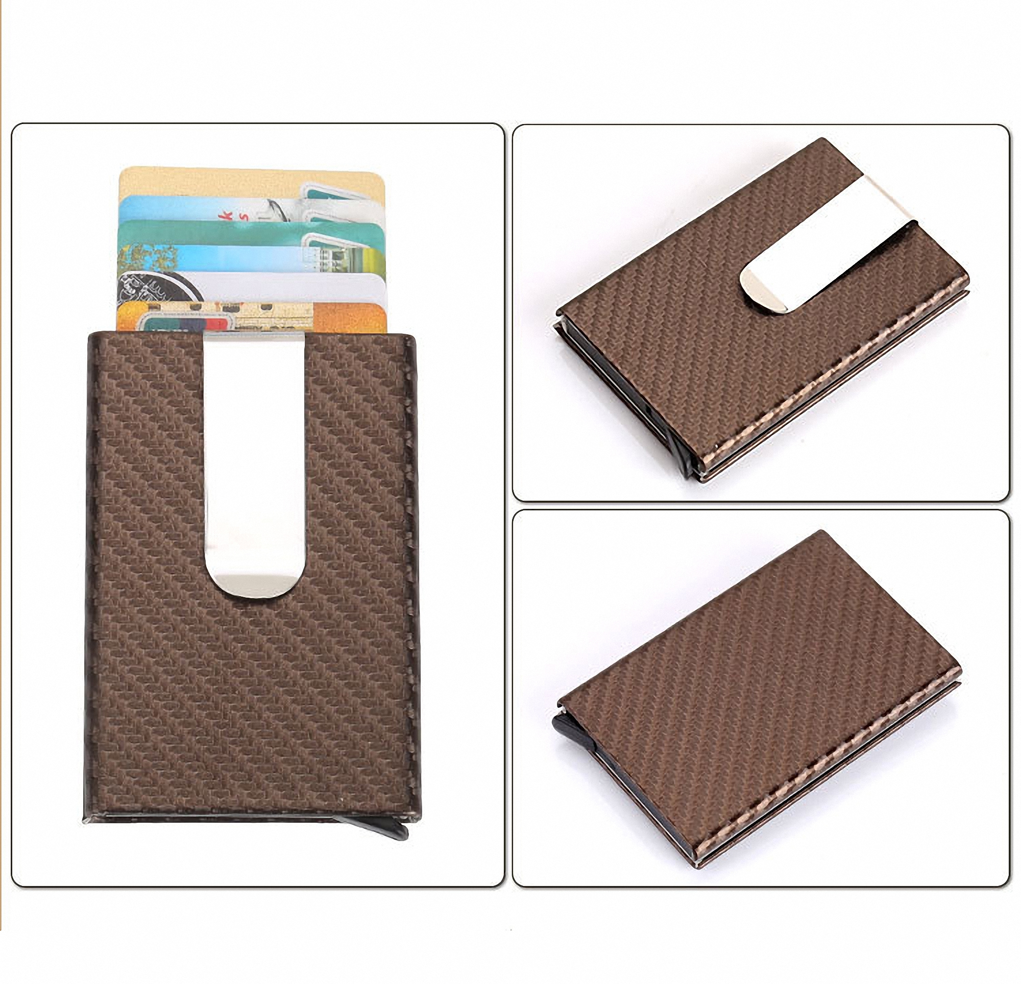 RFID Carbon Fiber Money Clip Wallet 4
