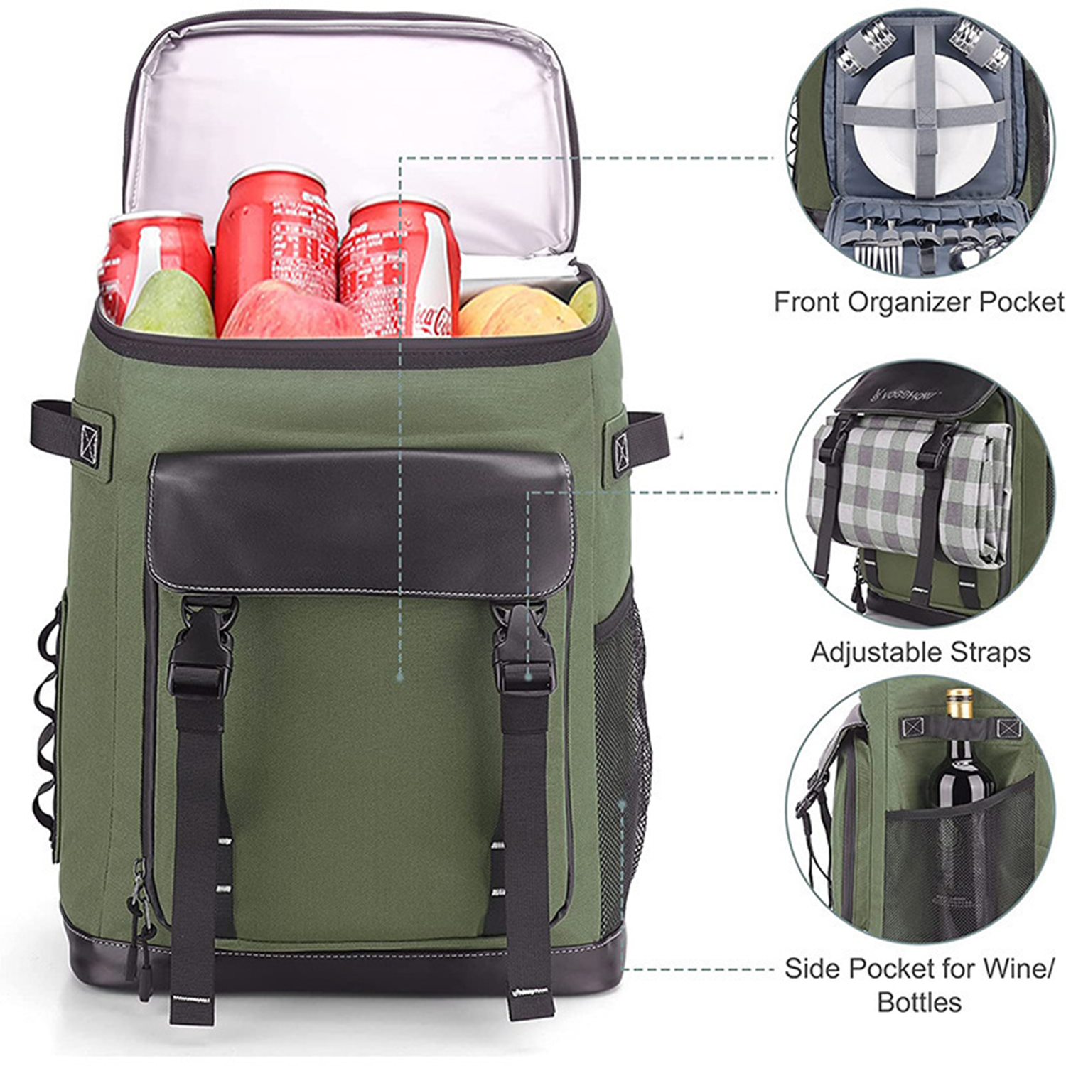 Outdoor Waterproof Large Capacity Shoulder Insulation Bag 2