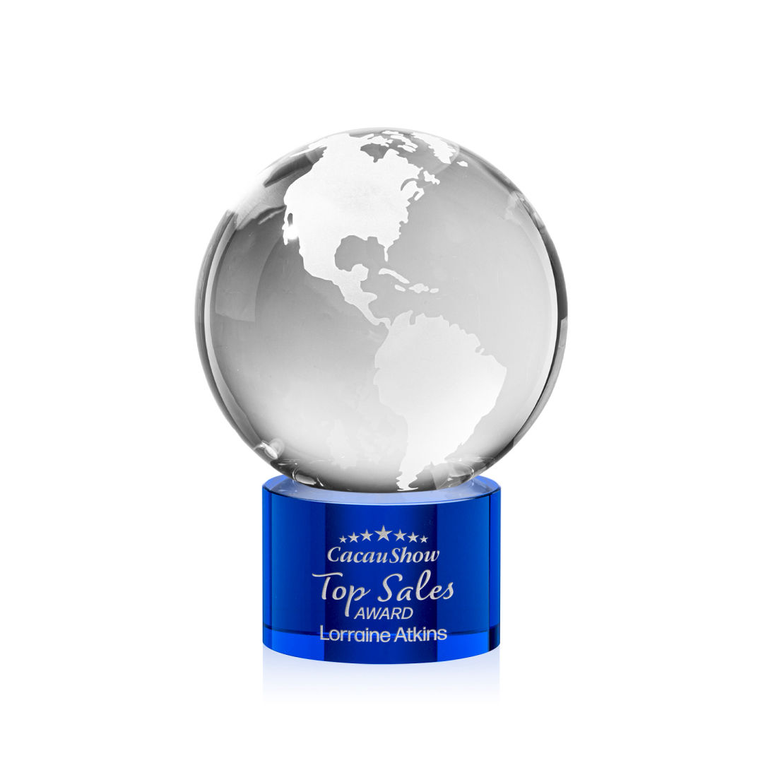 Globe Award on Marvel Base - Blue 14
