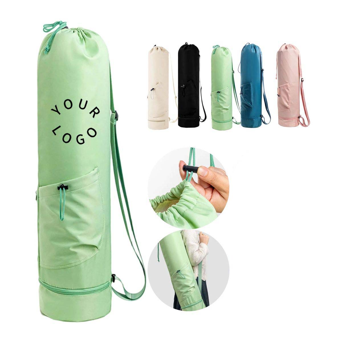 Yoga Mat Backpack with Waterproof Nylon Material 1