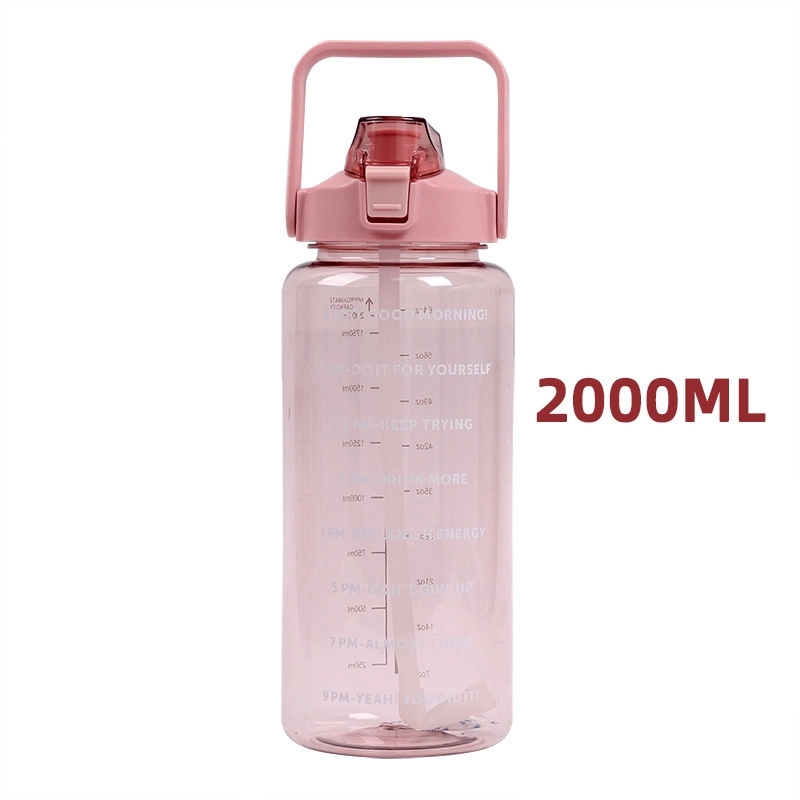 64Oz Sport Water Bottle With Handle Time Measurement 5