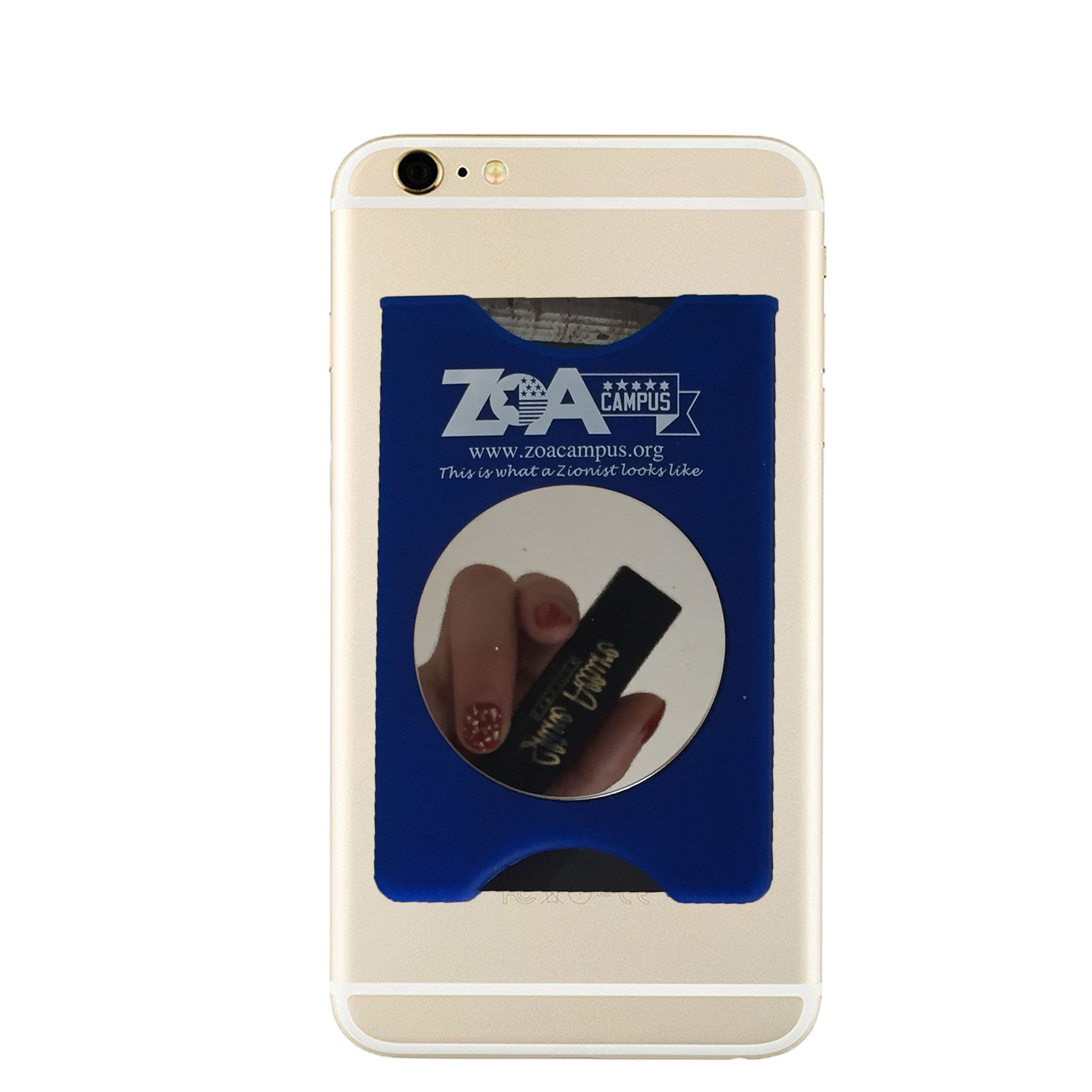 Silicone Phone Wallet with Mirror 2