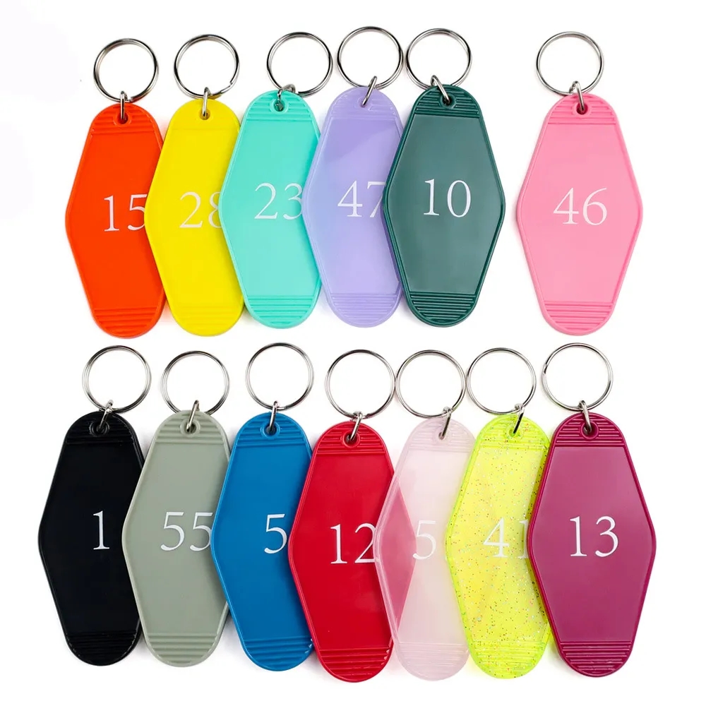 Old Style Motel Key Chains 11