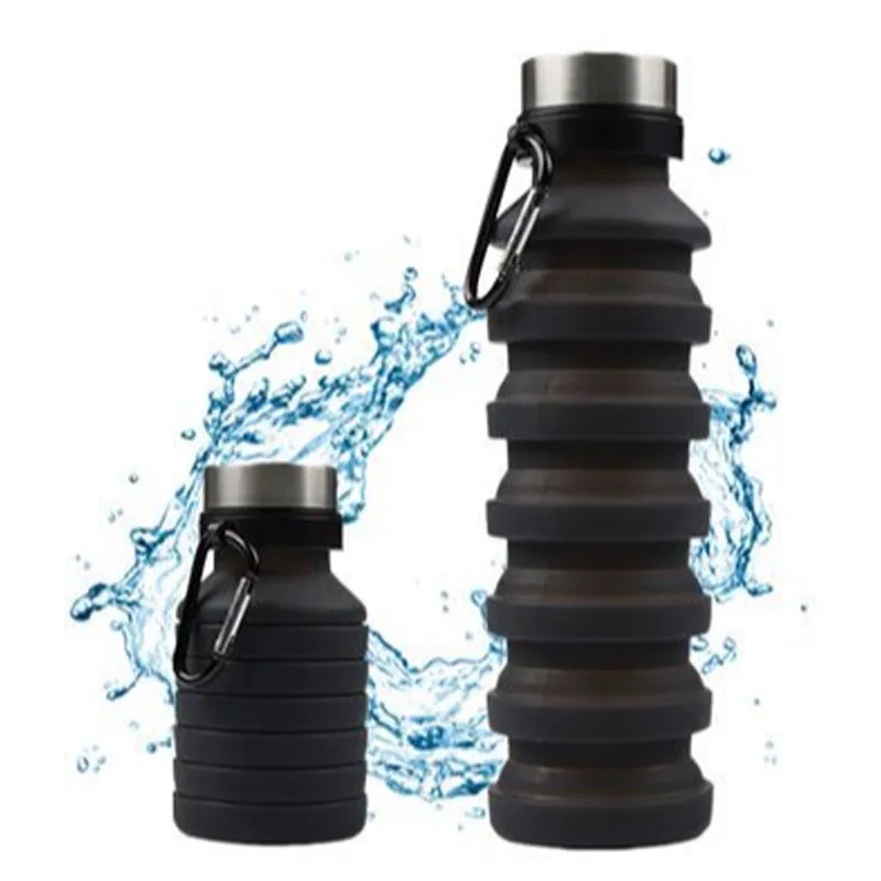 Custom 17 oz Leak Proof Twist Cap Collapsible Water Bottle 2