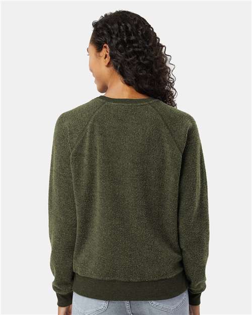 Women's Fleece Out Crewneck Pullover - K01 74