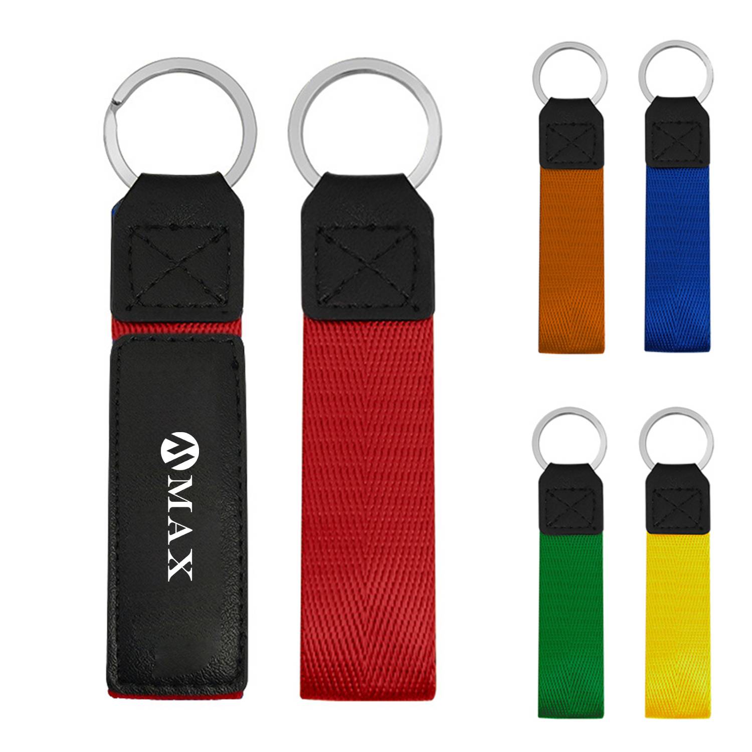 PU Leather Metal Keychain 2