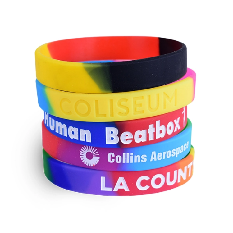 1/2" Segmented Silicone Wristbands 2