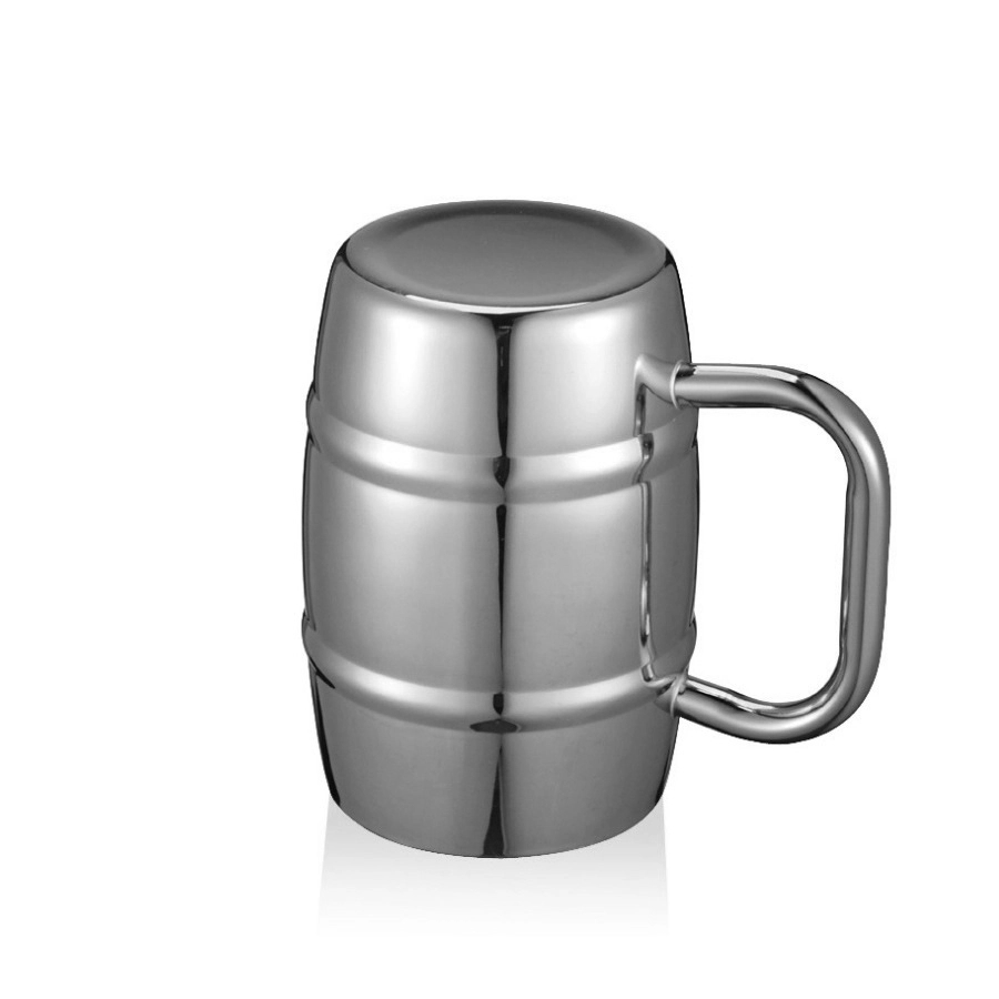 Custom 15 oz Stainless Steel Big Grip Beer Mug 2