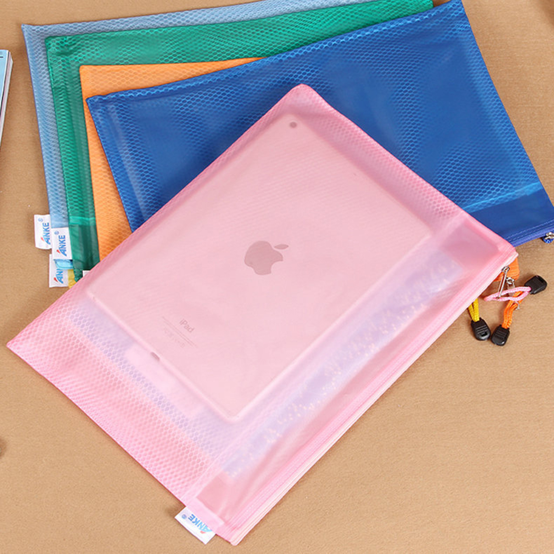 A4 Double Layers Document Folder File Bag Large Capacity 3