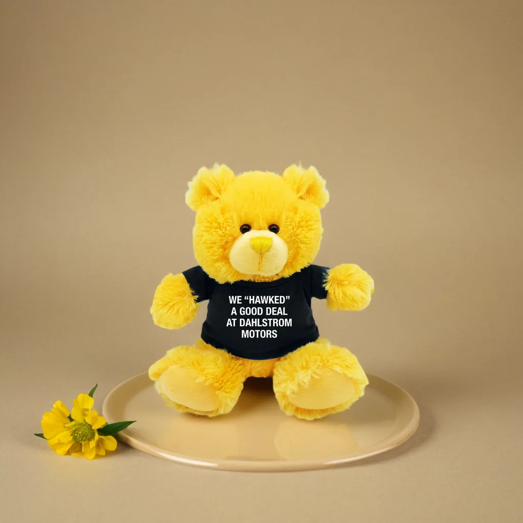 8" Bright Color Yellow Bear 3