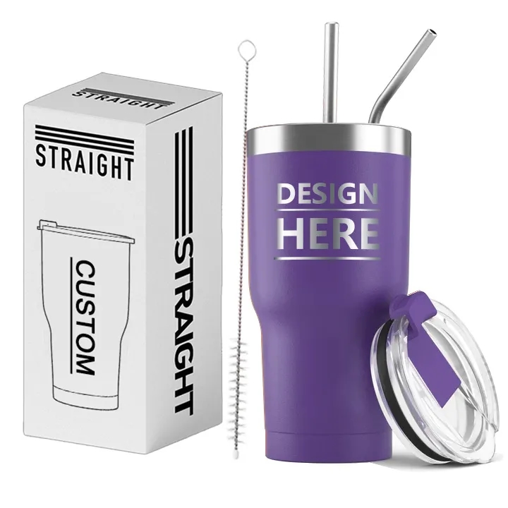 Stainless Steel Insulated Water Bottle with Straws 8