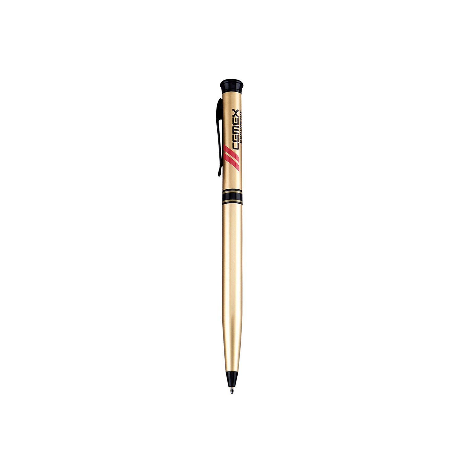 Solid Brass Ballpoint Twist Metal Pen - Gold 6