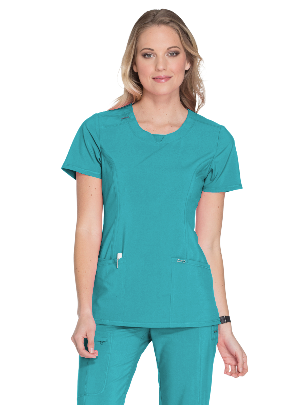 Infinity - Women's 3-Pocket Round Neck Top 4