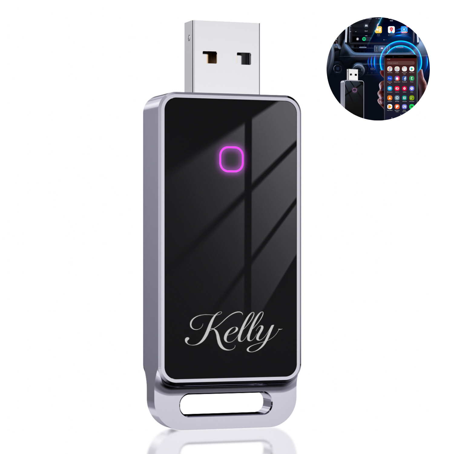 Vehicle USB Wireless CarPlay Adapter 3