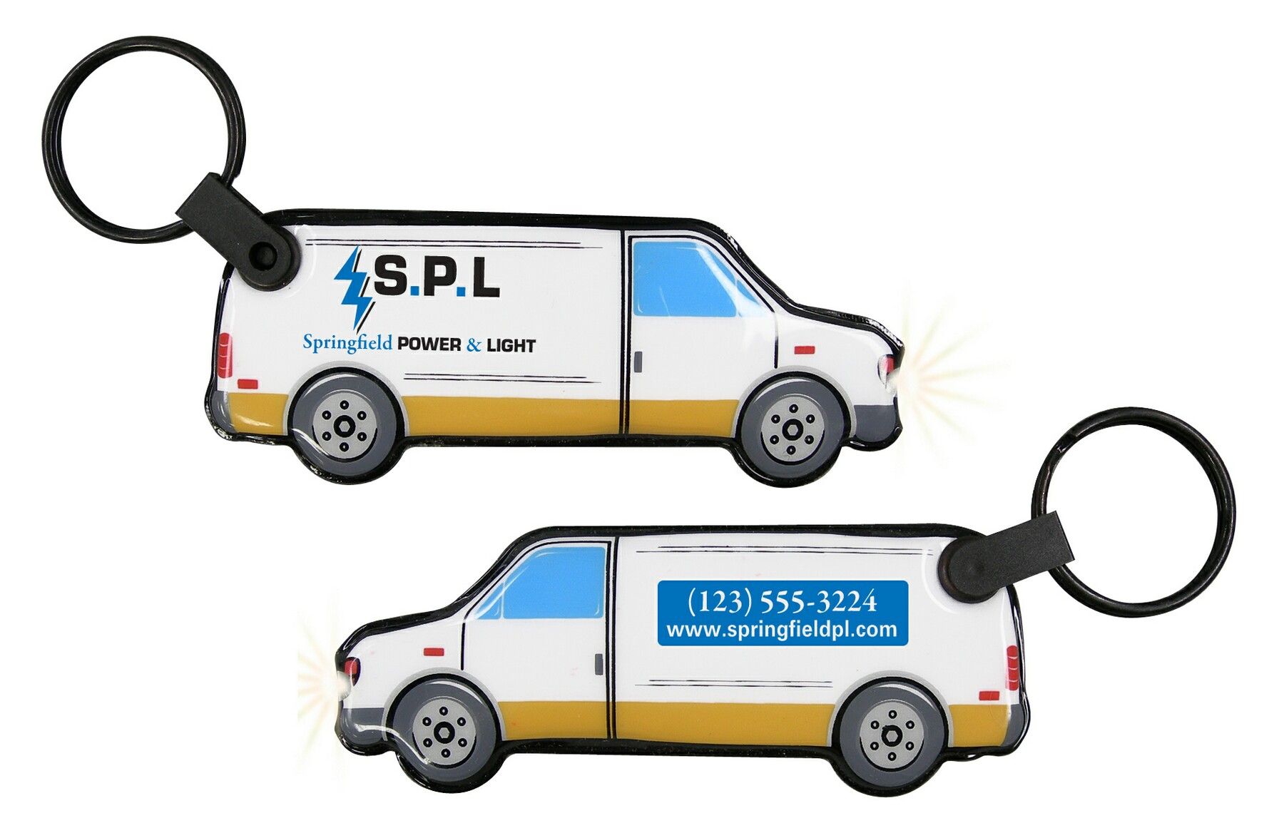 ShapeLights™ Color-A-Shape Key Ring Flashlight (Van) 1