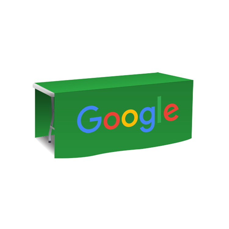 72 in. x 88 in. PolyKnit™ Table Drop (Full Color Logo) 46