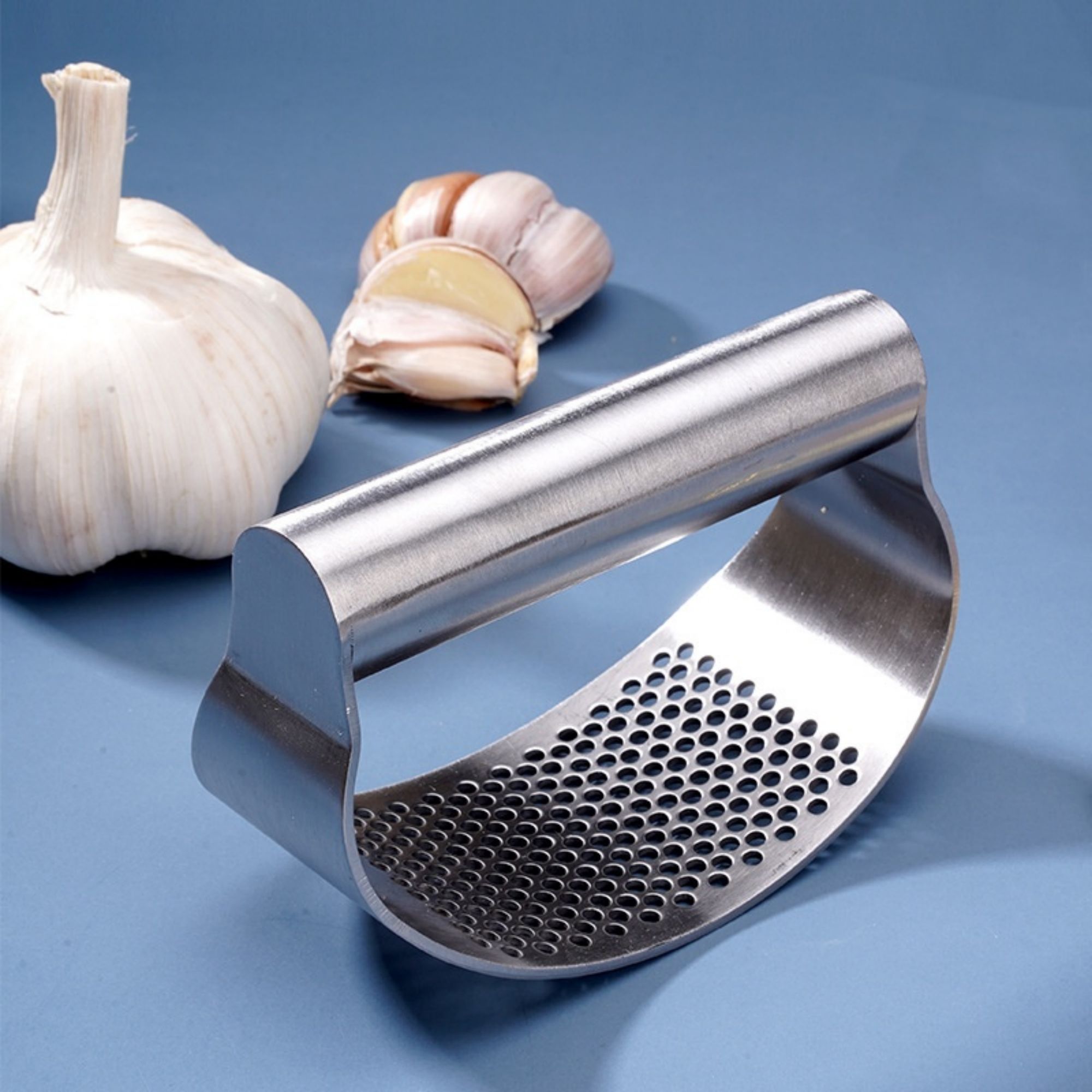 Stainless Steel Garlic Presser 1
