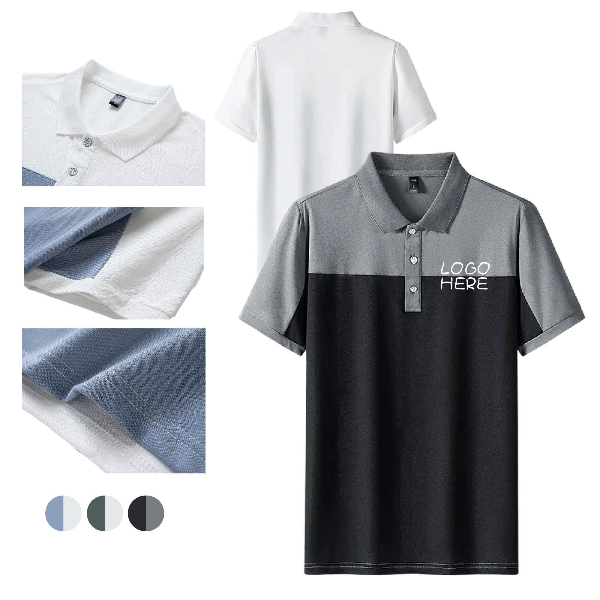 Men's Thin Short-Sleeved Polo Shirt 1