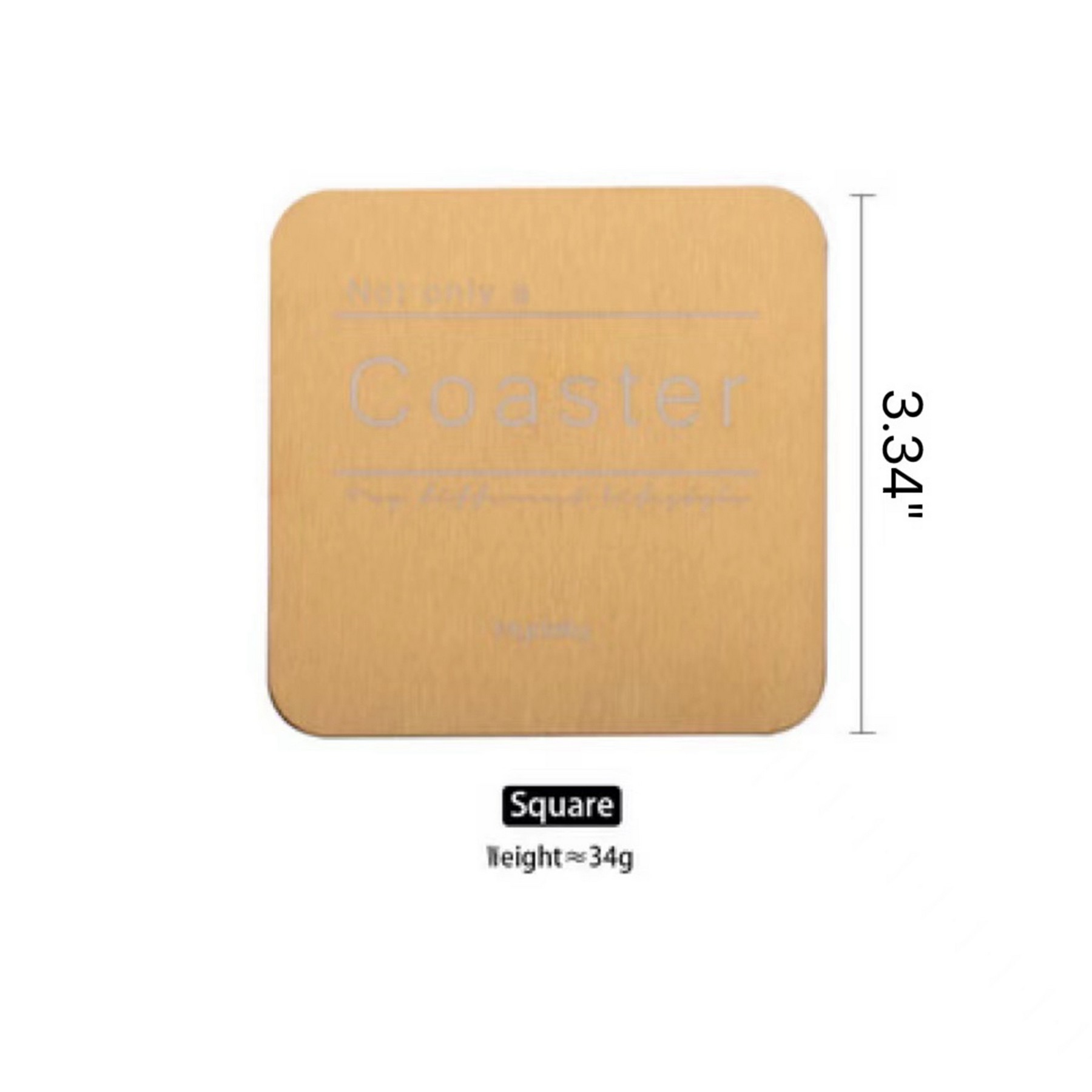 Smooth Super Thin Stainless Steel Coasters 6
