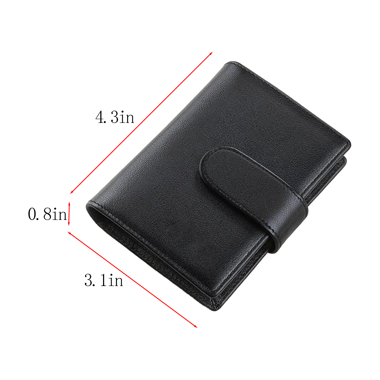 Bifold PU Leather Card Holder Wallet 6
