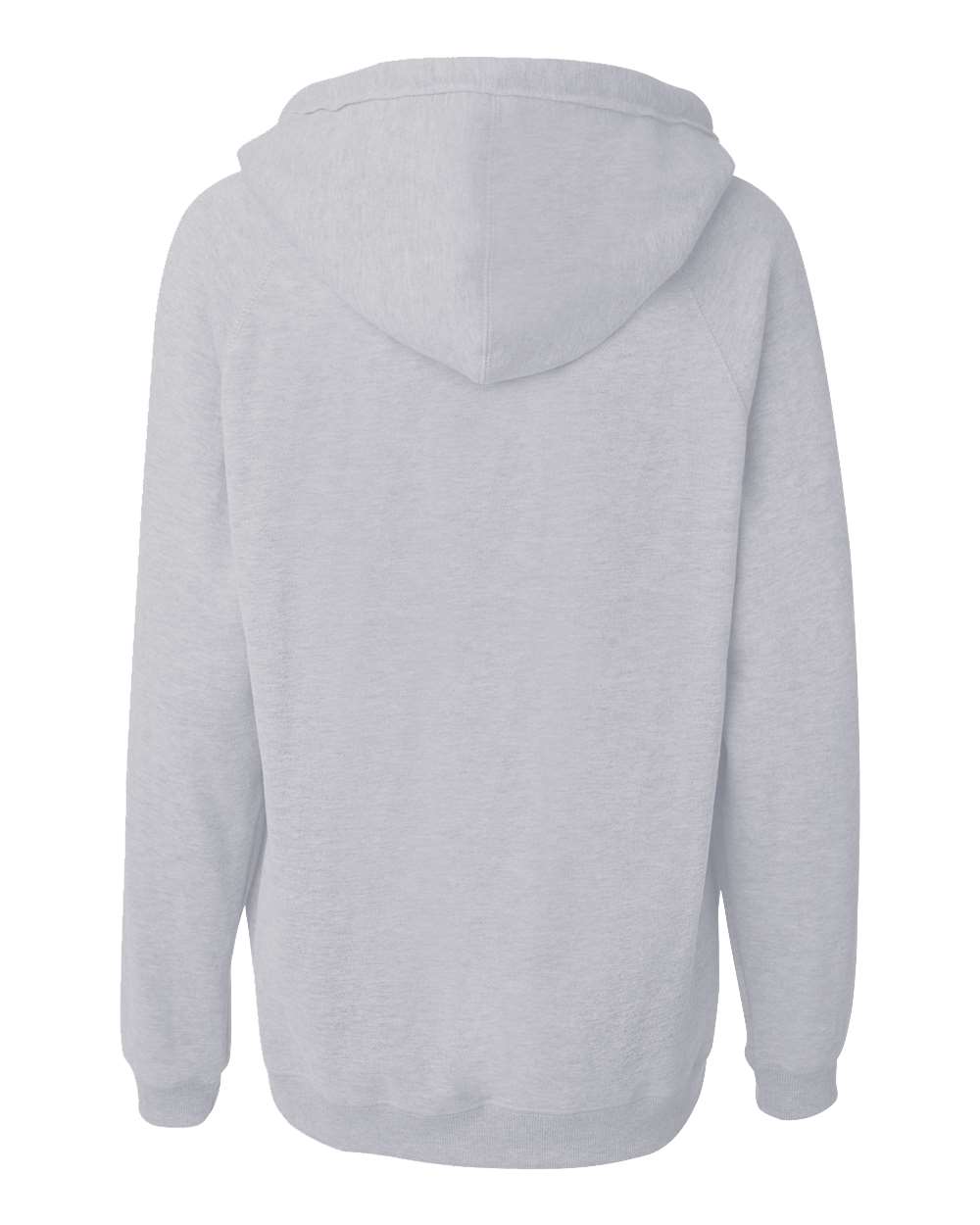 Women's Sueded V-Neck Hooded Sweatshirt - 8836 32