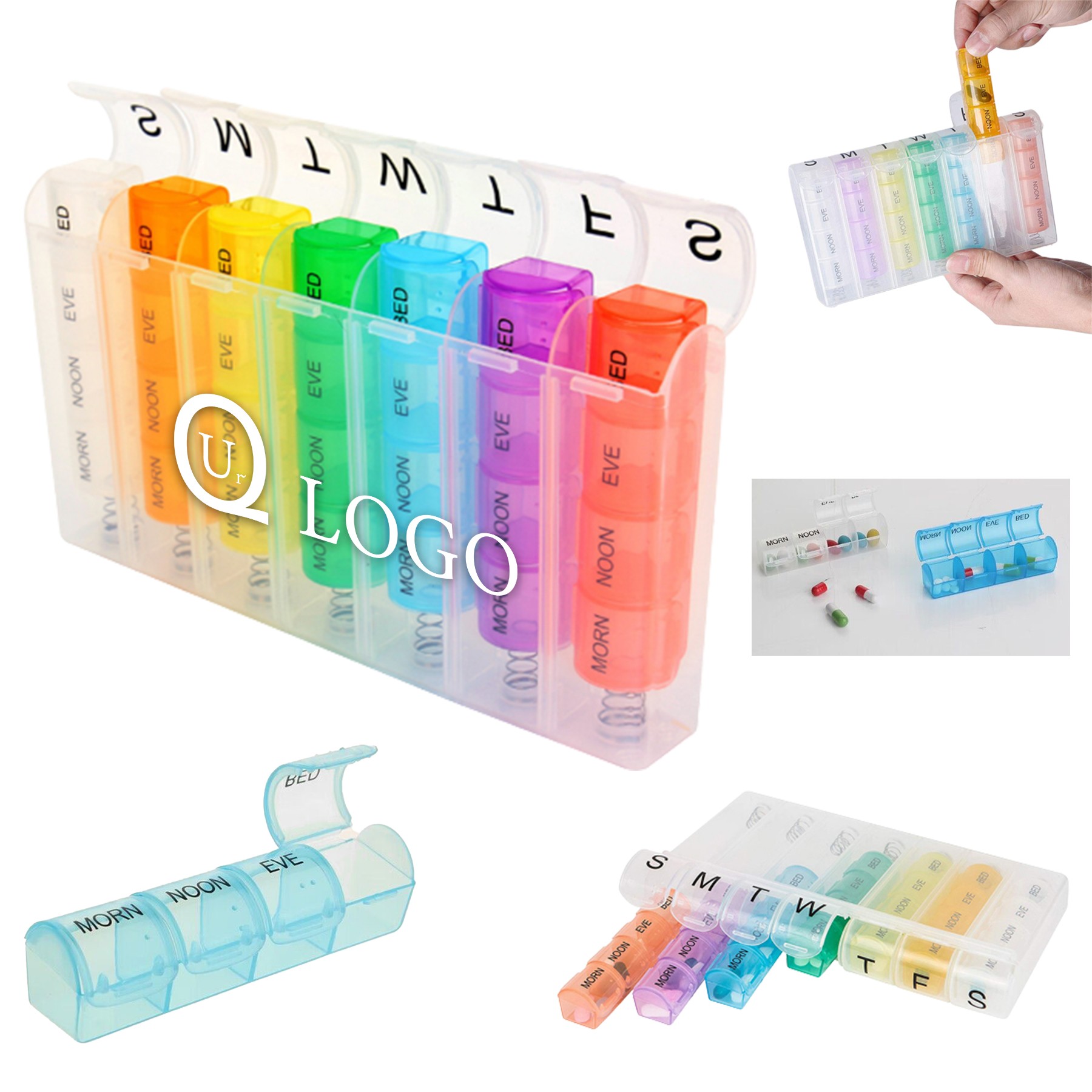 Transparent Weekly Medicine Case 1