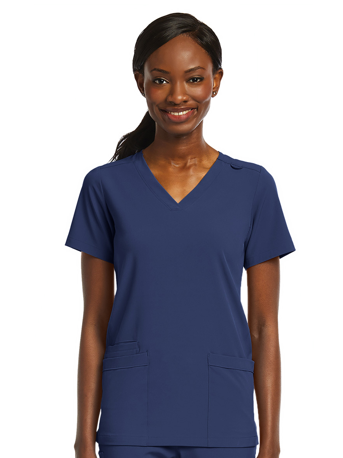 ScrubJoy Originals - Women's Fitted Two-Pocket V-Neck Top 1