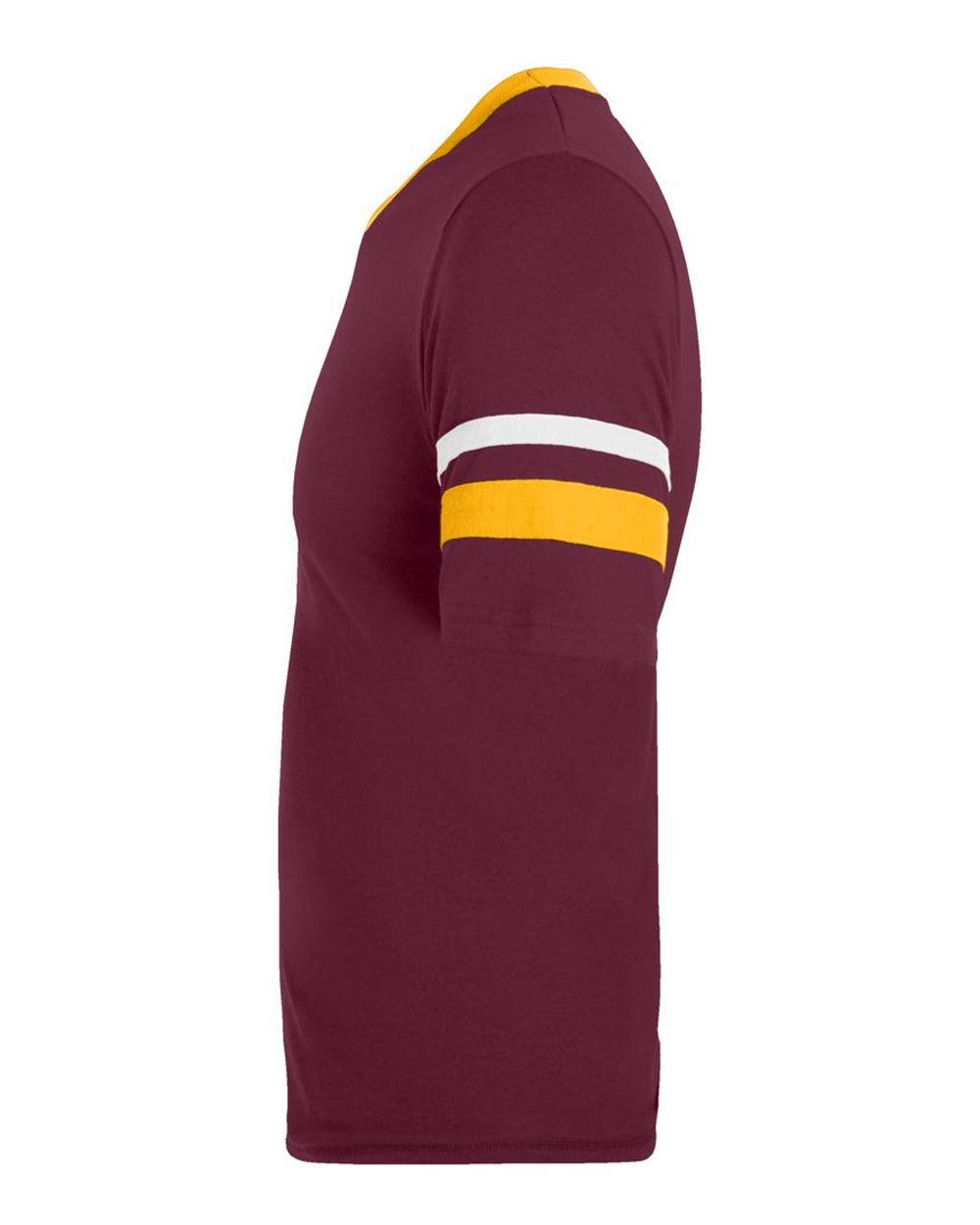 V-Neck Jersey with Striped Sleeves - 360 120