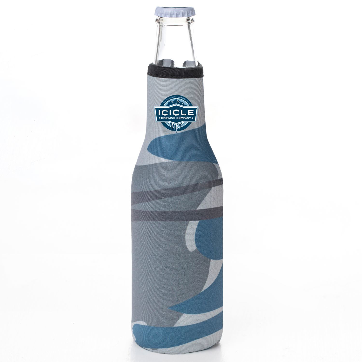12 Oz. Neoprene collapsible camo Bottle Cooler w/ Bottle Opener 9