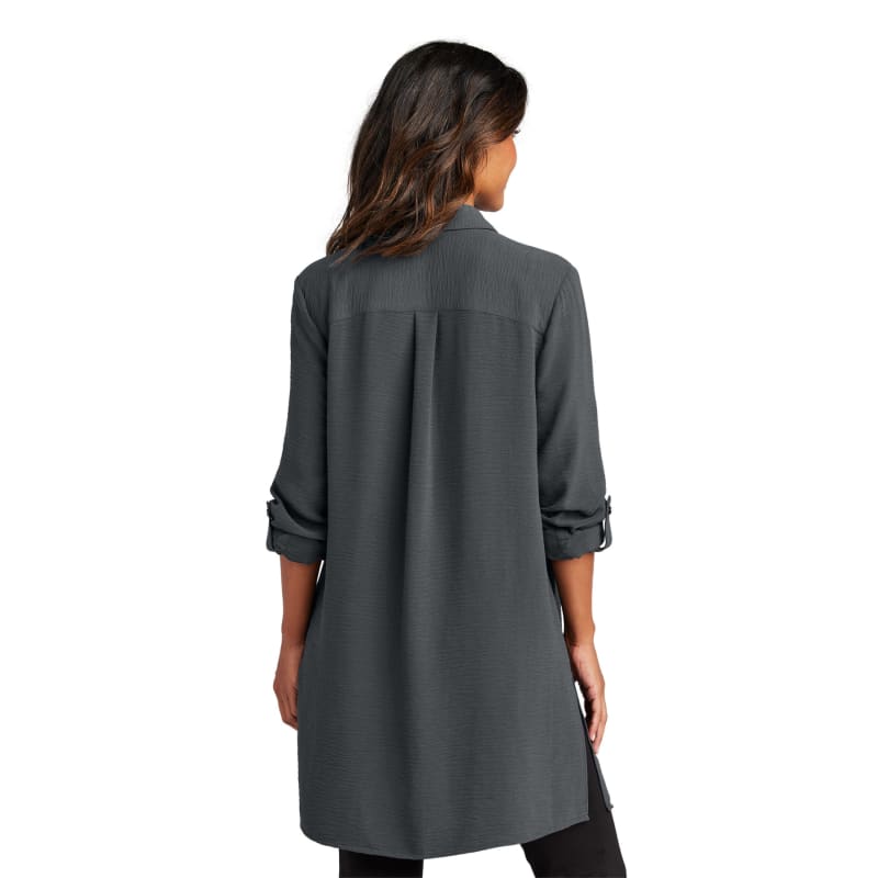 Port Authority Ladies Textured Crepe Long Tunic 6