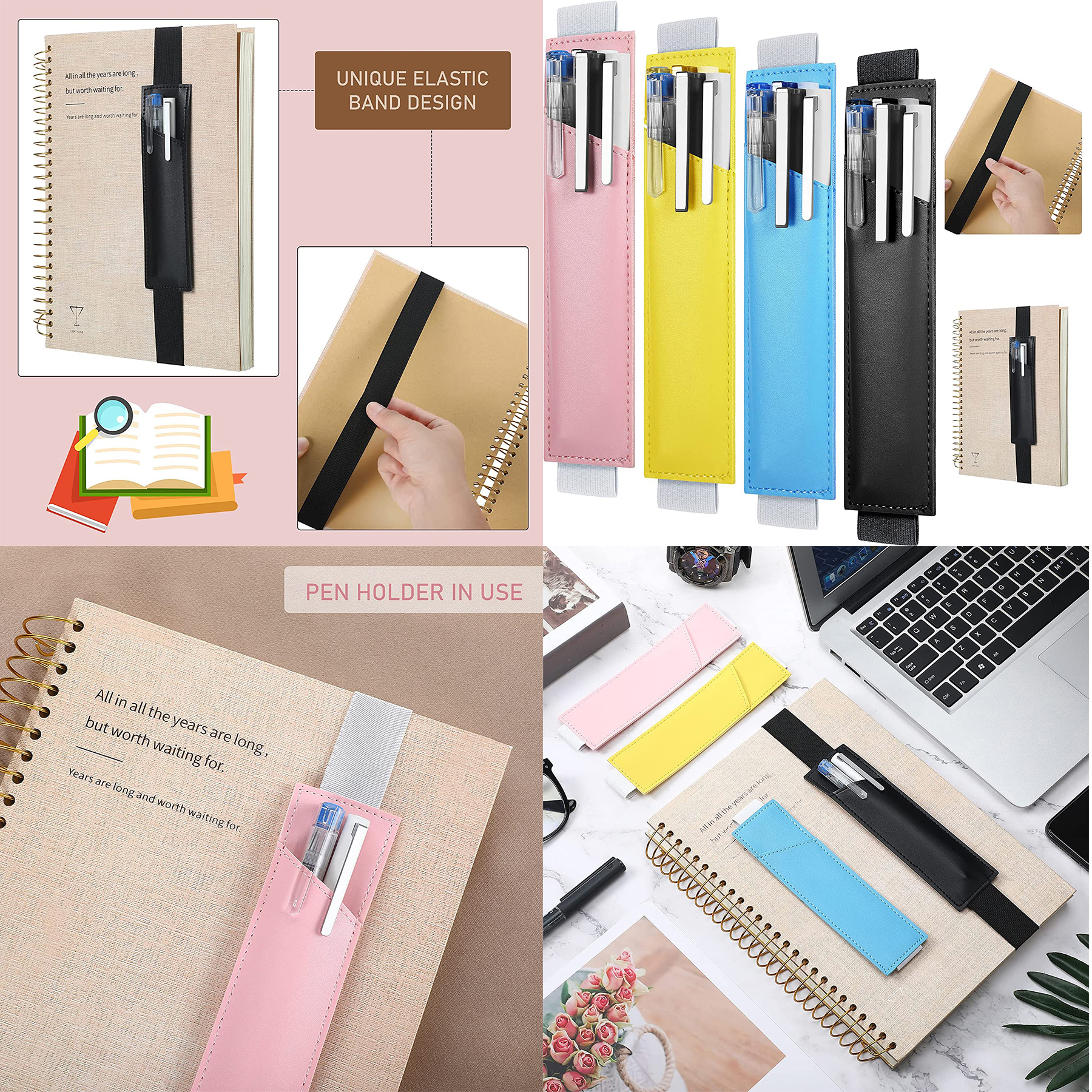 Adjustable Elastic Band Pen Holder 1