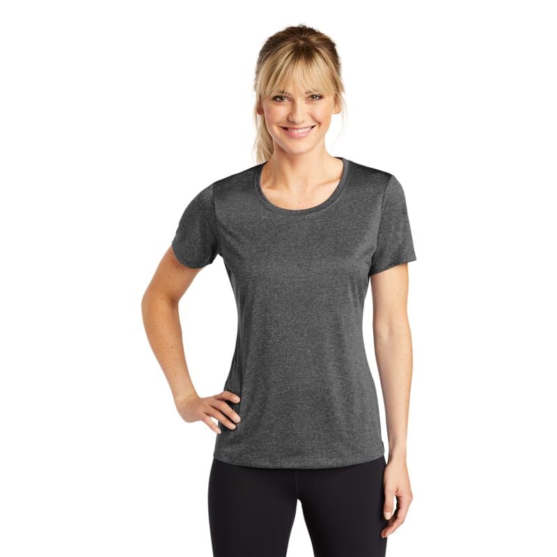 Sport-Tek Women's Heather Contender Scoop Neck Tee. 53