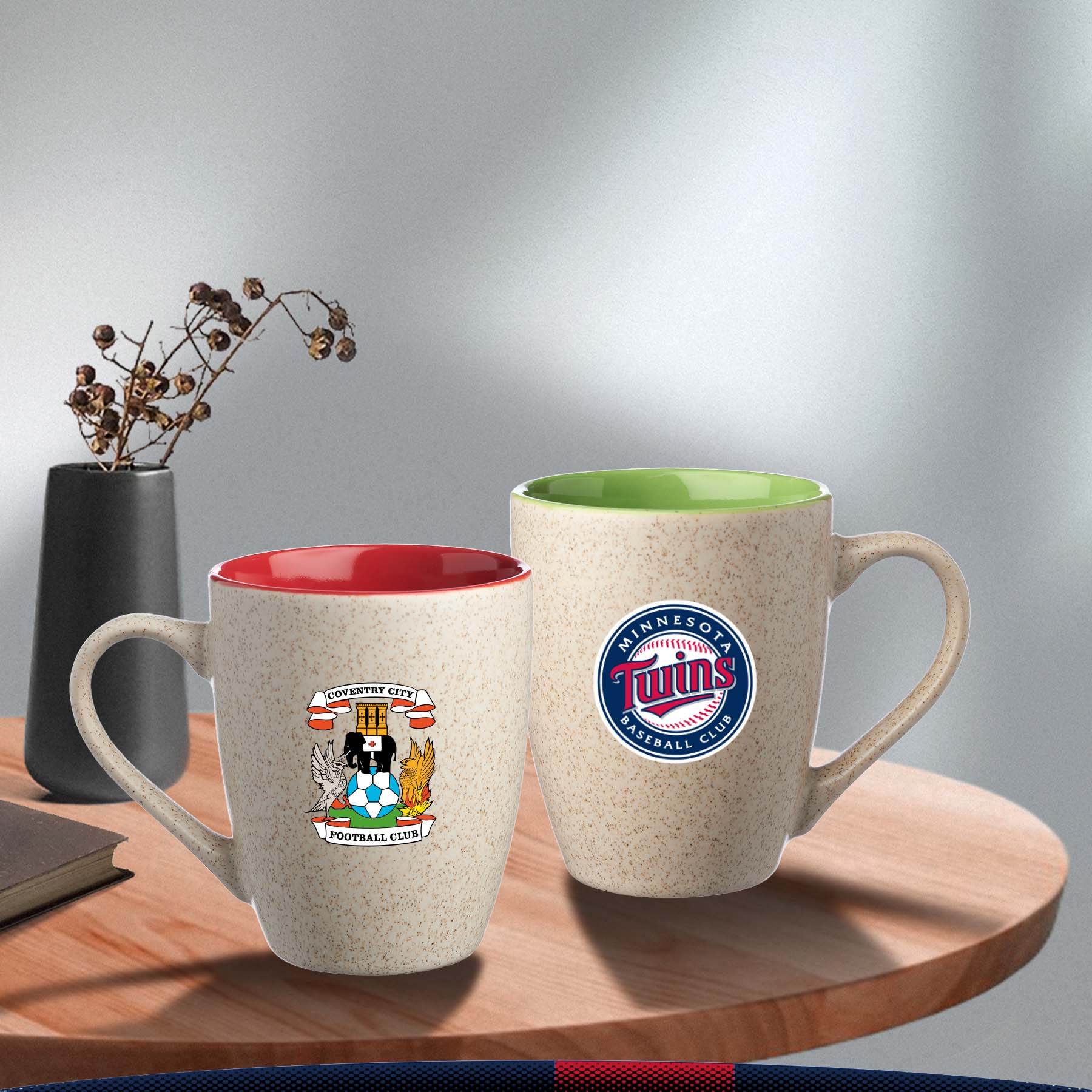 10 OZ. Rasas Two Tone Coffee Mugs 10