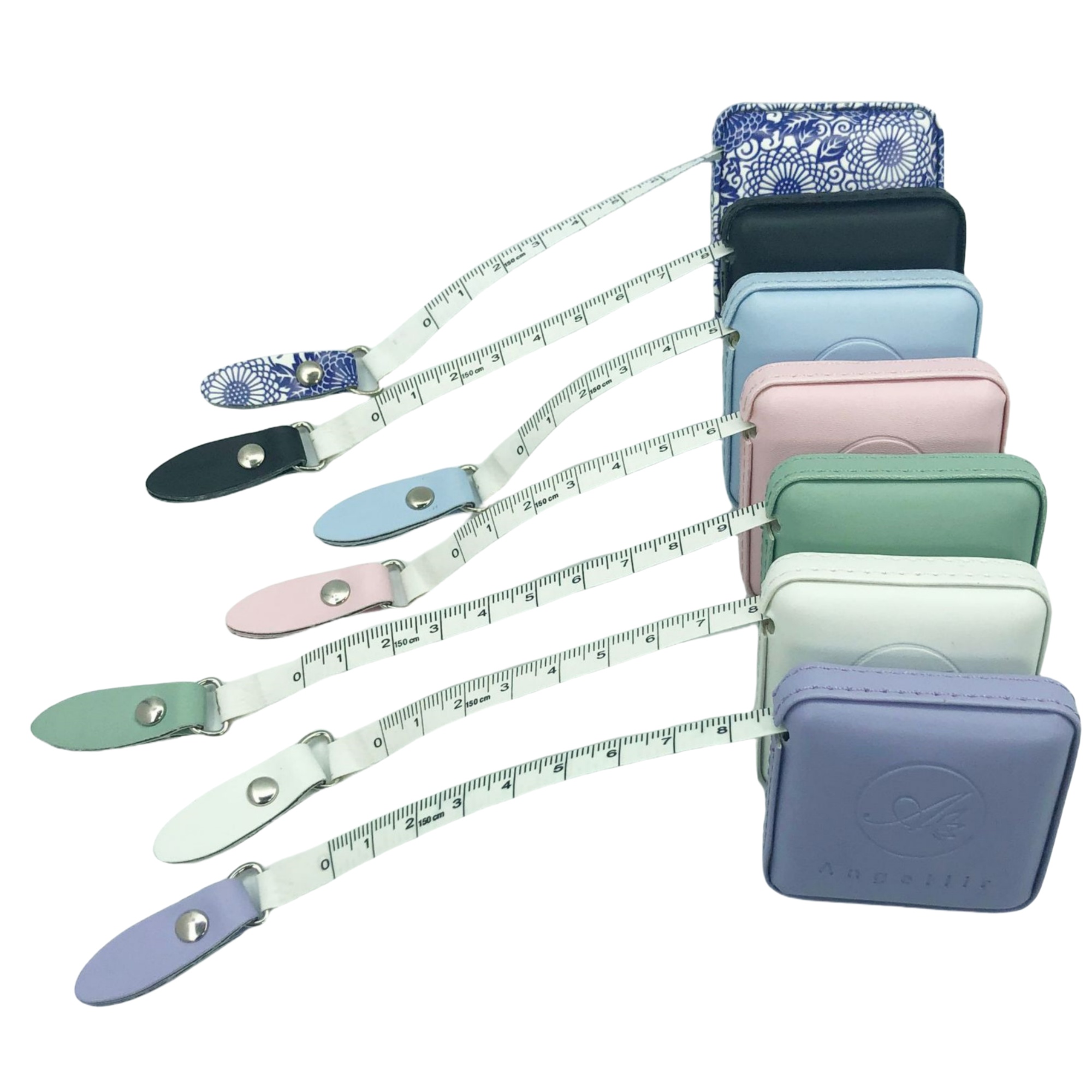Square Sewing Fabric Cloth Waist Small Tape Measure 2