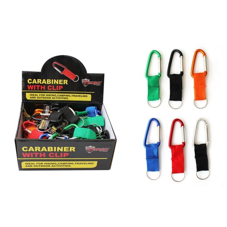 Carabineers with Key Rings Assorted 2