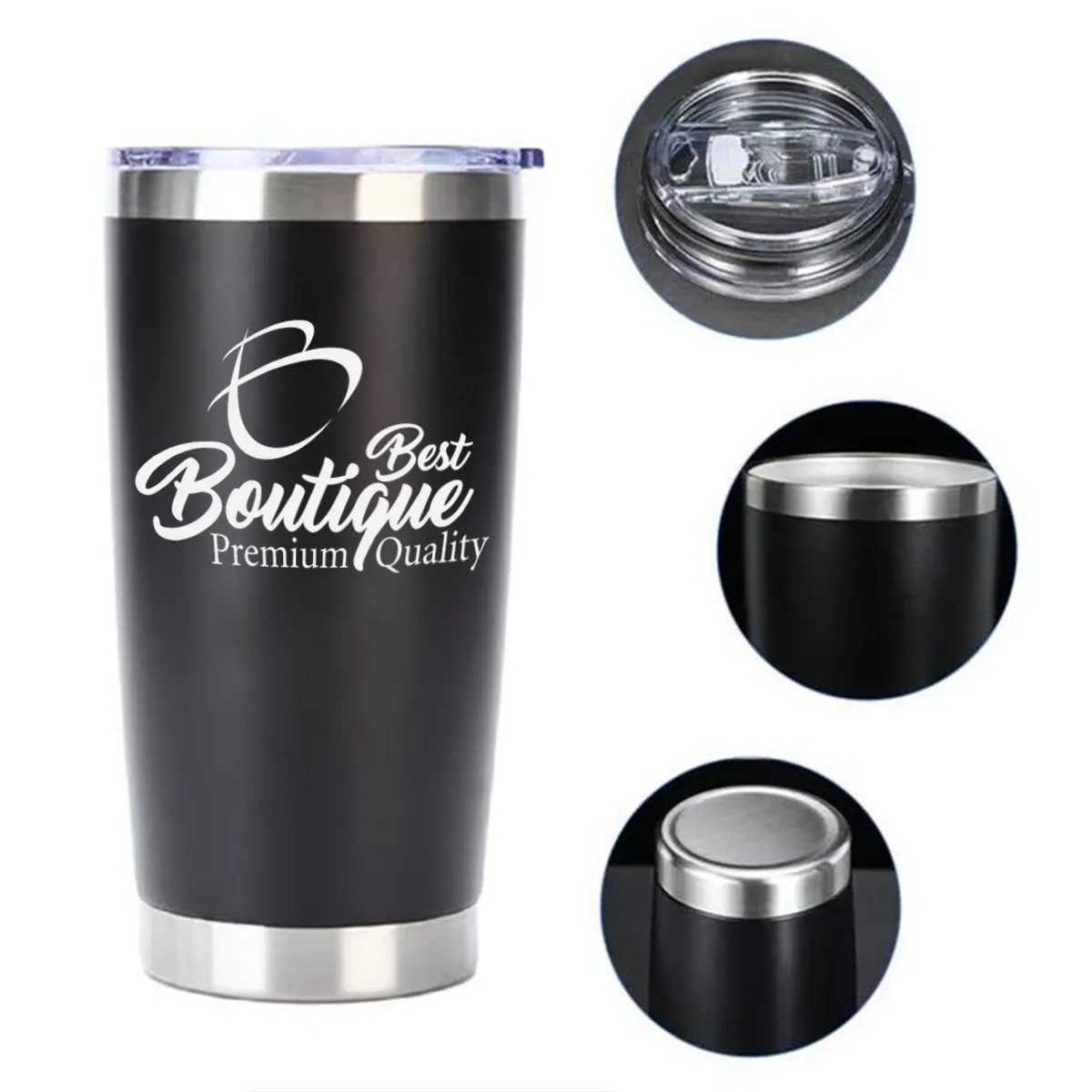 Stainless Steel Vacuum Insulated Tumbler With Lids Straw 2