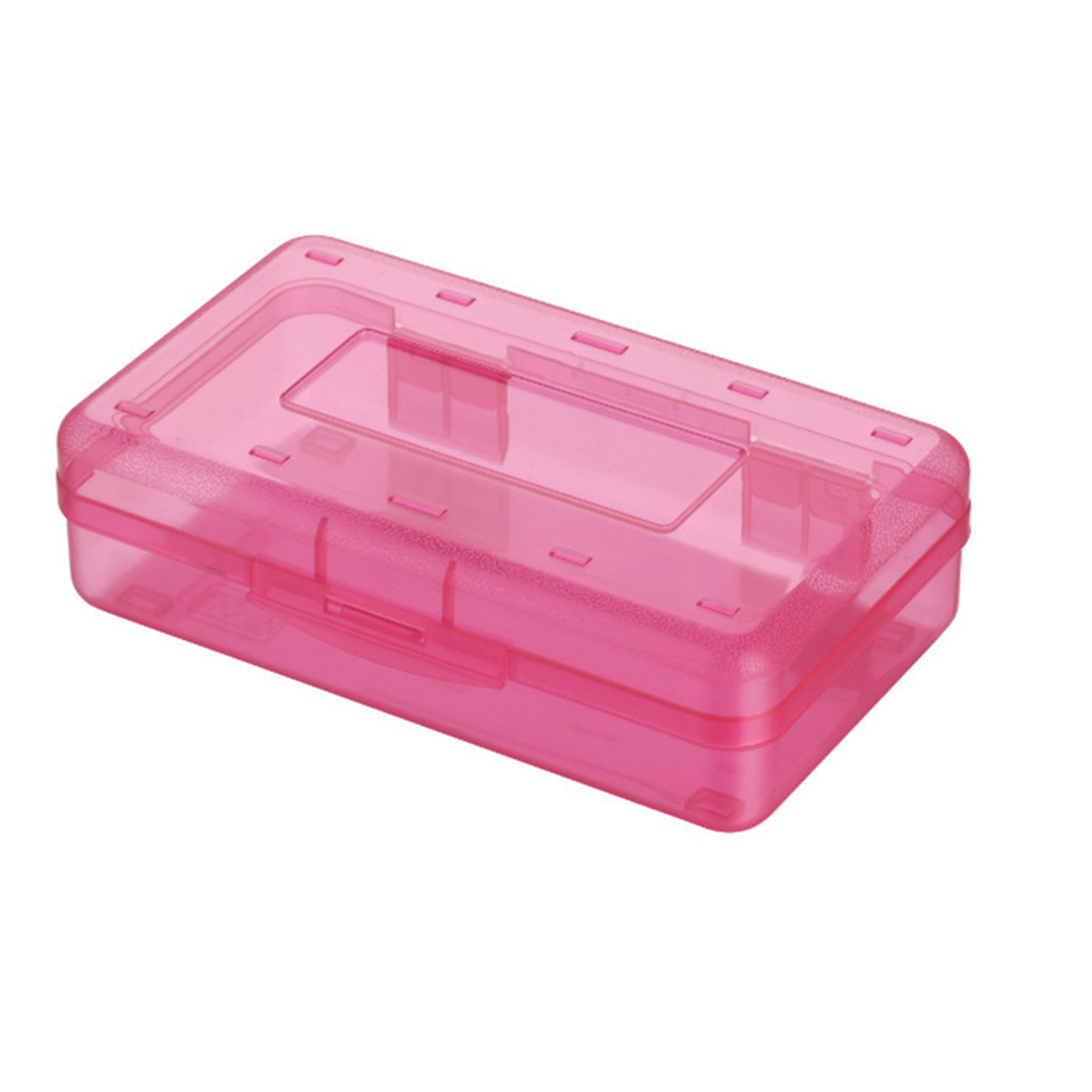 Utility Large Capacity Clear Polypropylene Pencil Box Case 2